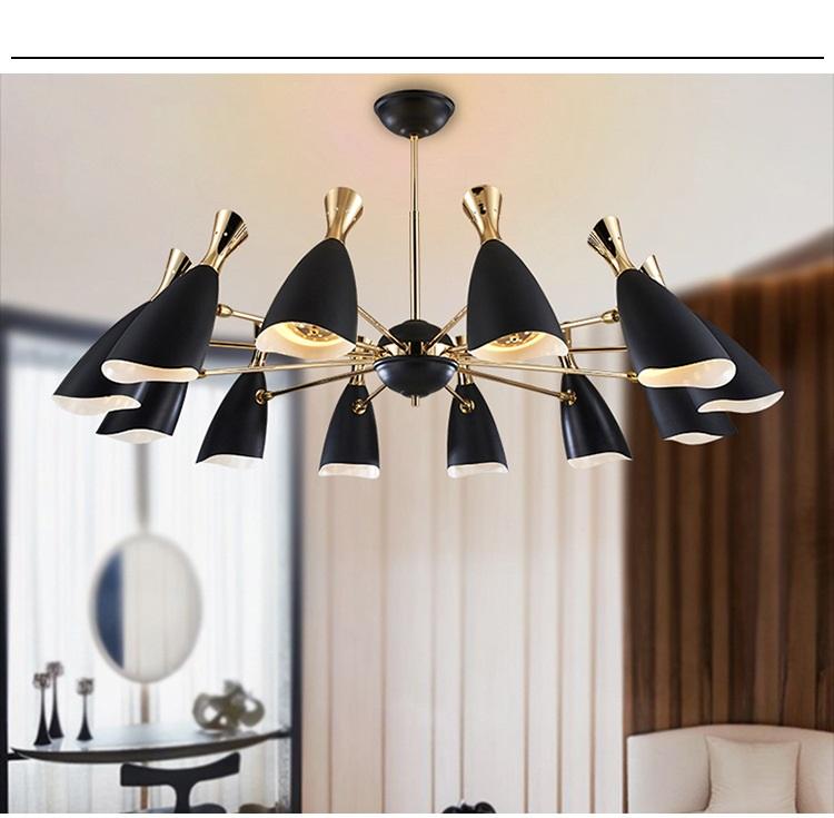 Modern Mid-Century Pendant Chandelier Lighting for Kitchen Island, Dining, or Living Room Décor