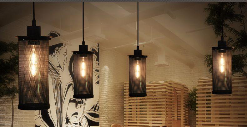 Flame Pendant Light Vintage Pendant Lamp Kitchen Island Villa Loft Retro Suspension Lighting Fixture