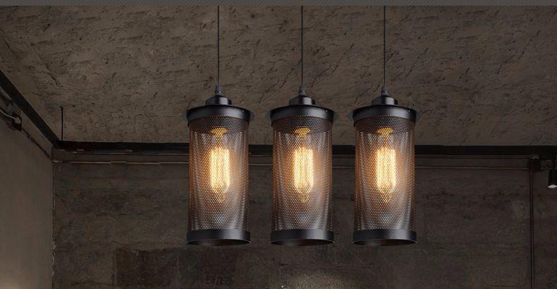 Flame Pendant Light Vintage Pendant Lamp Kitchen Island Villa Loft Retro Suspension Lighting Fixture