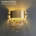Modern Crystal Gold Wall Sconce Lamp For Bedroom Creative Home Décor Living Room Fixture