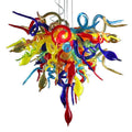 Modern Multi-Color Murano Glass Light Fixture For Bedroom Kitchen Living Room Hand Blown Glass Art
