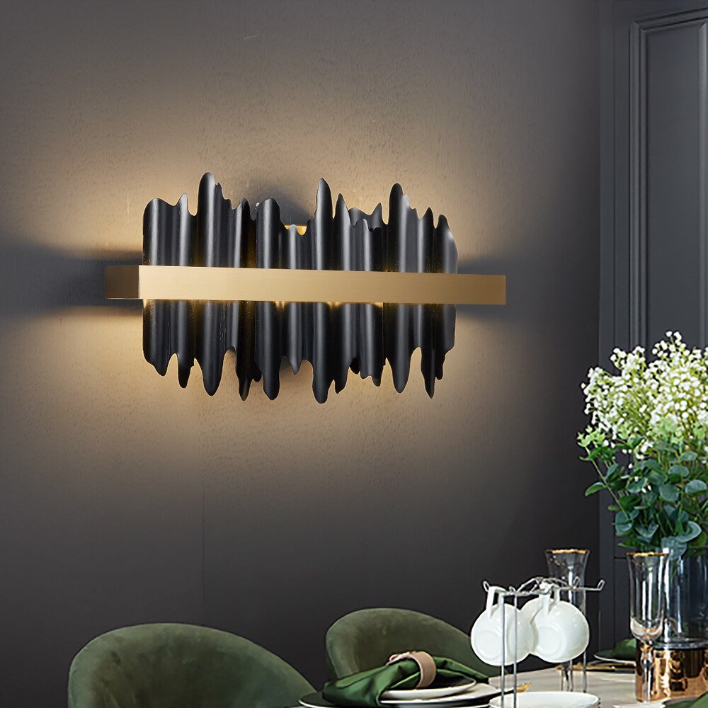 Modern Wall Sconce Gold Black Wall Lamp For Bedside Bedroom Living Room Wall Light Luxury Home Décor Indoor Lighting