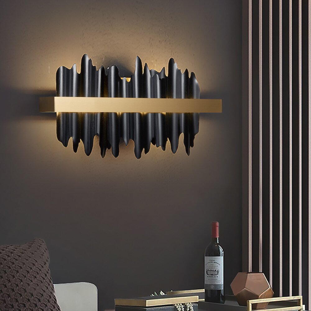 Modern Wall Sconce Gold Black Wall Lamp For Bedside Bedroom Living Room Wall Light Luxury Home Décor Indoor Lighting