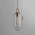 Postmodern Glass Pendant Lights Luxury Lamps For Restaurant Bedroom Bedside Glass Ball Single